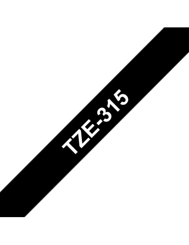 TZE315 cinta para impresora de etiquetas Blanco sobre negro TZe