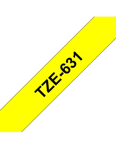 TZE-631 cinta para impresora de etiquetas Negro sobre amarillo