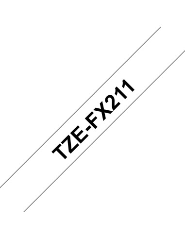 TZE-FX211 cinta para impresora de etiquetas Negro sobre blanco
