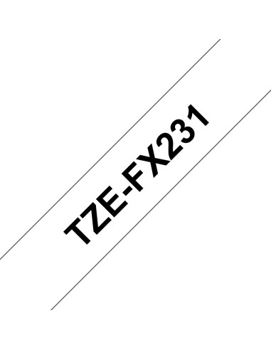 TZE-FX231 cinta para impresora de etiquetas Negro sobre blanco TZ