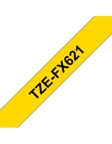 TZE-FX621 cinta para impresora de etiquetas Negro sobre amarillo