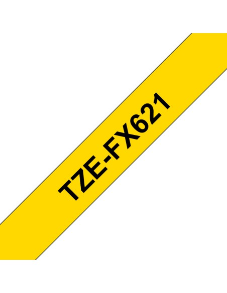 TZE-FX621 cinta para impresora de etiquetas Negro sobre amarillo
