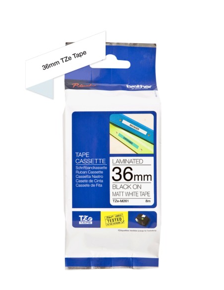 TZE-M261 cinta para impresora Negro