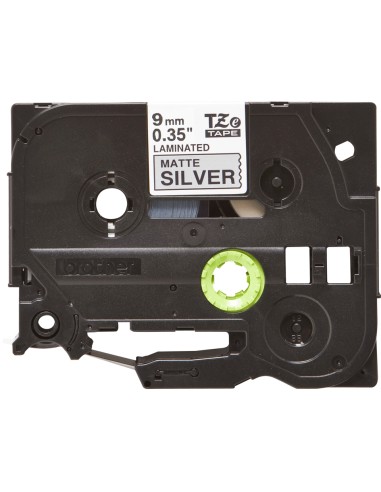 TZE-M921 cinta para impresora de etiquetas Negro sobre metálico