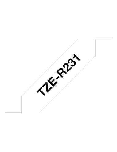 TZE-R231 cinta para impresora de etiquetas Negro sobre blanco