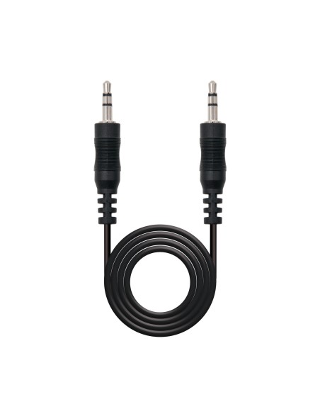 Cable audio estéreo, Jack 3.5/M-Jack 3.5/M, negro, 15m