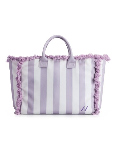 BEACHBAGVL bolso y bandolera Algodón, Poliéster Violeta Mujer Bolsa de playa