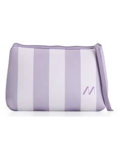 BEACHPOUCHVL bolso y bandolera Algodón, Poliéster Violeta Mujer Bolsa de playa