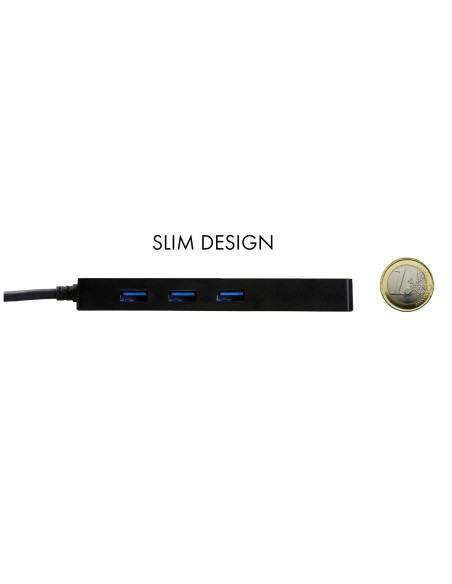 Advance USB 3.0 Slim HUB 3 Port + Gigabit Ethernet Adapter