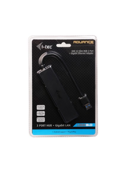 Advance USB 3.0 Slim HUB 3 Port + Gigabit Ethernet Adapter