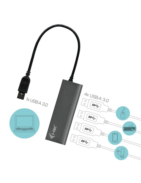 Metal Superspeed USB 3.0 4-Port Hub