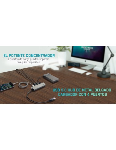 Metal Superspeed USB 3.0 4-Port Hub
