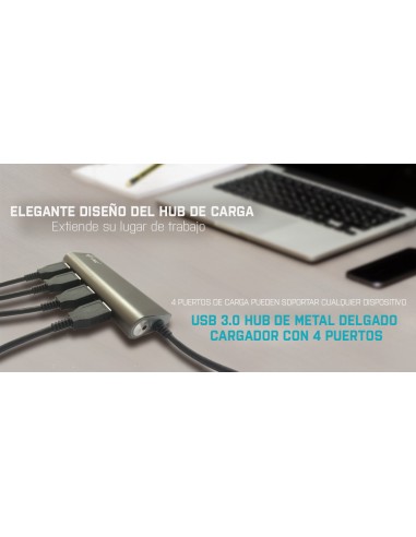 Metal Superspeed USB 3.0 4-Port Hub