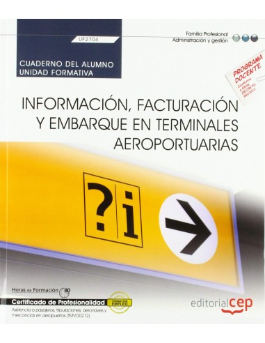 Cuaderno del alumno Informacion facturacion y embarque en terminales aeroportu