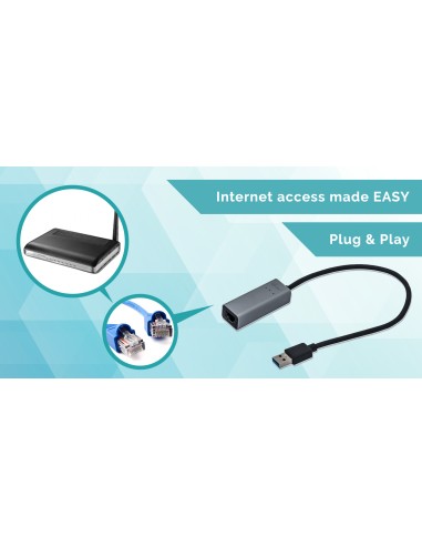 Metal USB 3.0 Gigabit Ethernet Adapter