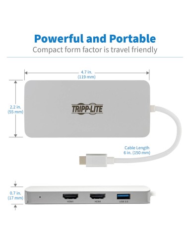 USB-C DOCK, TRIPLE DISPLAY - HDMI,