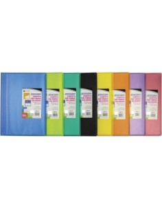 Paq 12 carpeta 30 fundas soldadas a4 tapa flexible colores surtidos carchiplas