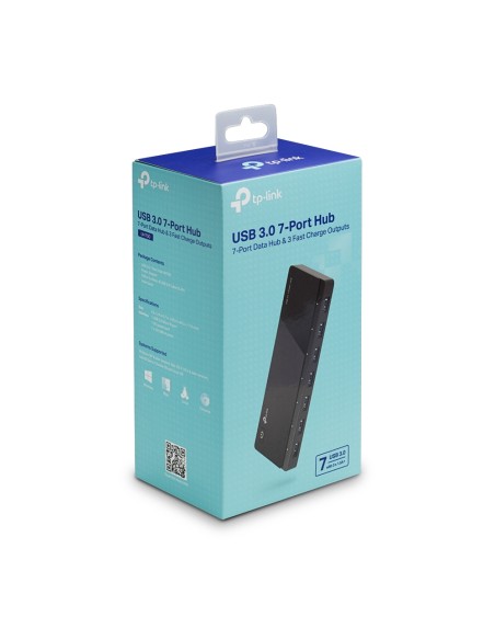 UH700 hub de interfaz USB 3.2 Gen 1 (3.1 Gen 1) Micro-B 5000 Mbit/s Negro