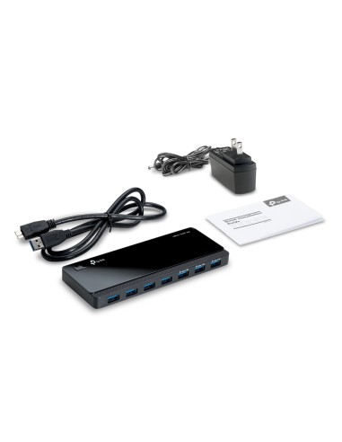 UH700 hub de interfaz USB 3.2 Gen 1 (3.1 Gen 1) Micro-B 5000 Mbit/s Negro