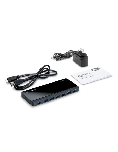 UH700 hub de interfaz USB 3.2 Gen 1 (3.1 Gen 1) Micro-B 5000 Mbit/s Negro