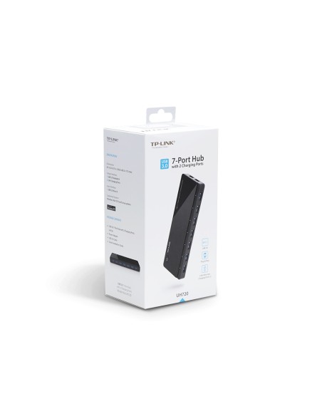 UH720 hub de interfaz USB 3.2 Gen 1 (3.1 Gen 1) Micro-B 5000 Mbit/s Negro