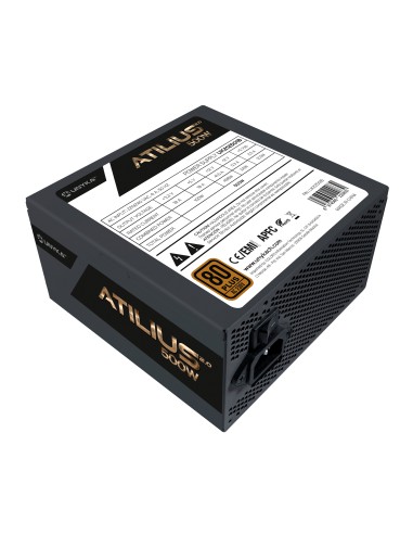 ATX Atilius 2.0 Black 500W 80+ Bronze unidad de fuente de alimentación 20+4 pin ATX Negro