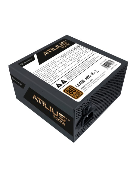 ATX Atilius 2.0 Black 500W 80+ Bronze unidad de fuente de alimentación 20+4 pin ATX Negro