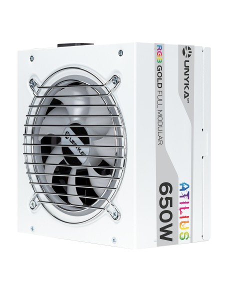 ATX Atilus RGB White 650W unidad de fuente de alimentación 20+4 pin ATX Blanco