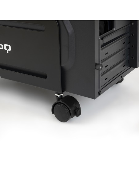 Soporte metálico para CPU de suelo con ruedas