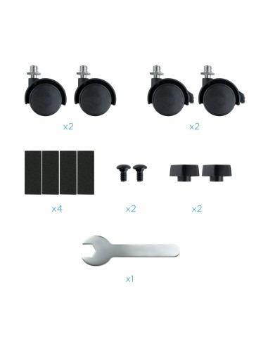 Soporte metálico para CPU de suelo con ruedas