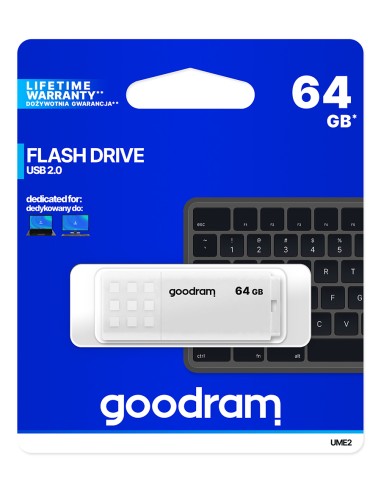 UME2 unidad flash USB 64 GB USB tipo A 2.0 Blanco