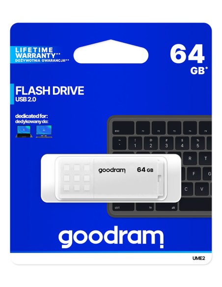 UME2 unidad flash USB 64 GB USB tipo A 2.0 Blanco