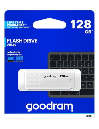 UME2 unidad flash USB 128 GB USB tipo A 2.0 Blanco