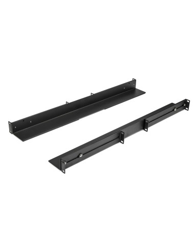 Carriles 1U de 19 pulgadas para Rack para Servidores con 4 Columnas - Profundidad Ajustable de 60,9cm a 91,4cm/24" a 36" - Carr