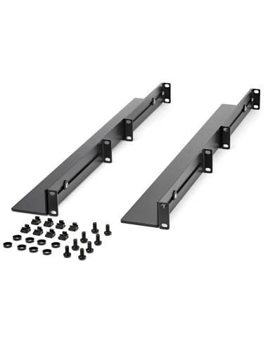 Carriles 1U de 19 pulgadas para Rack para Servidores con 4 Columnas - Profundidad Ajustable de 60,9cm a 91,4cm/24" a 36" - Carr
