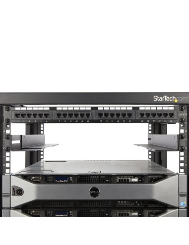 Carriles 1U de 19 pulgadas para Rack para Servidores con 4 Columnas - Profundidad Ajustable de 60,9cm a 91,4cm/24" a 36" - Carr