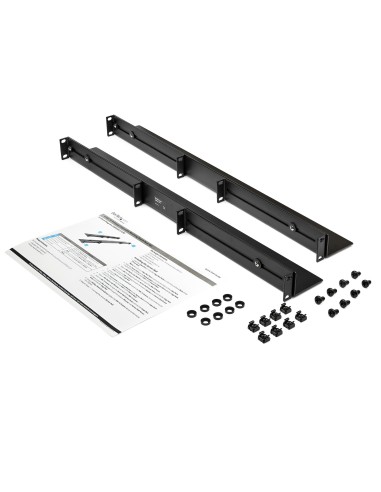 Carriles 1U de 19 pulgadas para Rack para Servidores con 4 Columnas - Profundidad Ajustable de 60,9cm a 91,4cm/24" a 36" - Carr