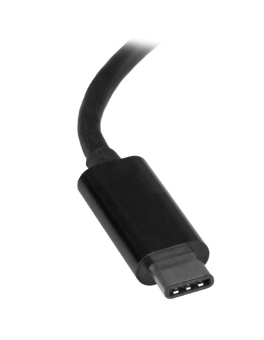Adaptador de Red Ethernet Gigabit USB-C - Adaptador externo USB 3.0 a RJ45 - USB Tipo C a Ethernet - Negro