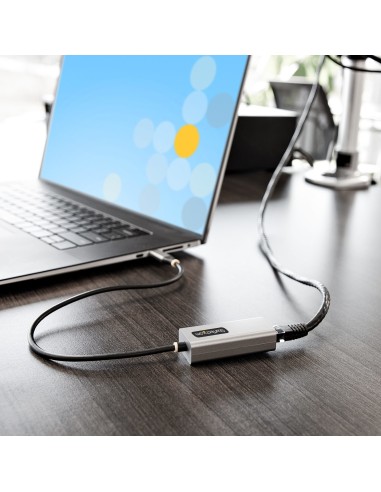 Adaptador USB-C a Ethernet - Adaptador USB 3.0 de Red Ethernet Gigabit 10/100/1000 Mbps - Adaptador USB Tipo C a RJ45 Ethernet 