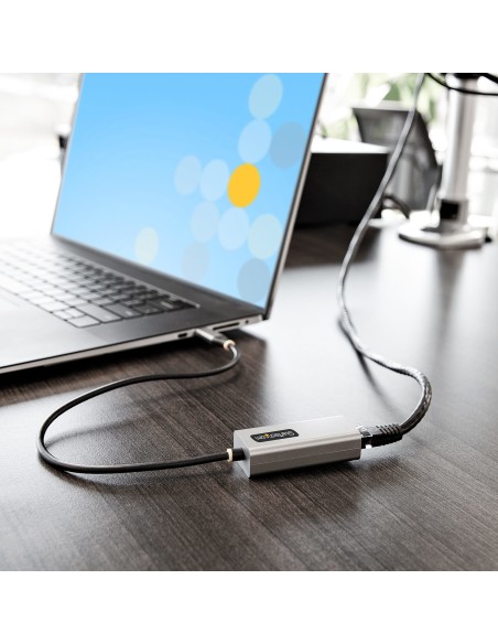 Adaptador USB-C a Ethernet - Adaptador USB 3.0 de Red Ethernet Gigabit 10/100/1000 Mbps - Adaptador USB Tipo C a RJ45 Ethernet 
