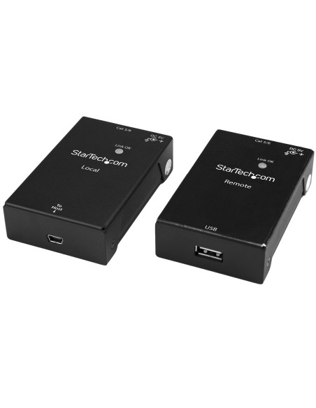 Extensor Alargador de 1 Puerto USB 2.0 por Cable Cat5 o Cat6 - 50m