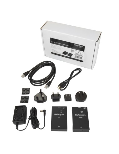 Extensor Alargador de 1 Puerto USB 2.0 por Cable Cat5 o Cat6 - 50m