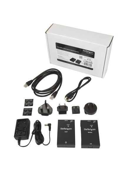 Extensor Alargador de 1 Puerto USB 2.0 por Cable Cat5 o Cat6 - 50m