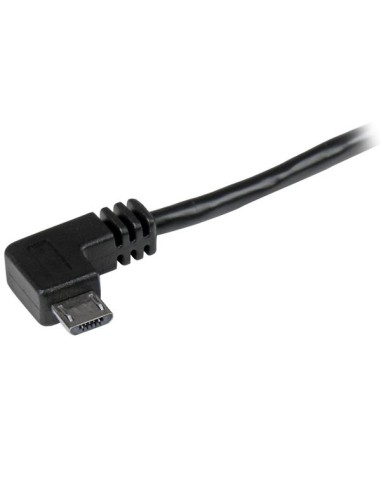 Cable de 2m Micro USB con conector acodado a la derecha