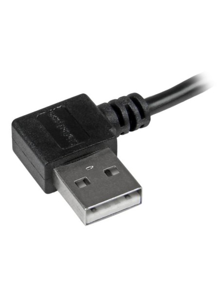 Cable de 2m Micro USB con conector acodado a la derecha