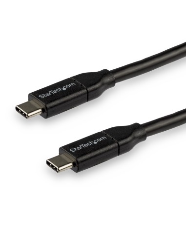 Cable de 3m USB-C a USB-C con capacidad para Entrega de Alimentación de 5A - USB TipoC - Cable de Carga USBC - USB 2.0
