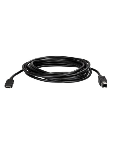 Cable de 3m USB-C a USB-B de Impresora - Cable Adaptador USB Tipo C a USB B