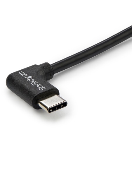 Cable de 1m USB-C a USB-C Acodado a la Derecha - Cable USB Tipo C en Ángulo a la Derecha - Cable USBC en Ángulo