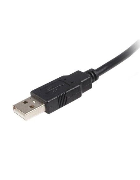 Cable USB de 1m para Impresora - 1x USB A Macho - 1x USB B Macho - Adaptador Negro