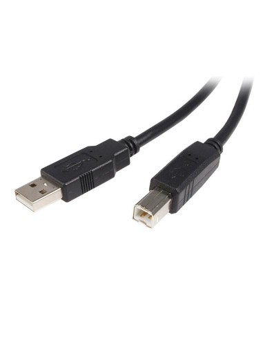 Cable USB de 2m para Impresora - USB A Macho a USB B Macho - Adaptador Negro